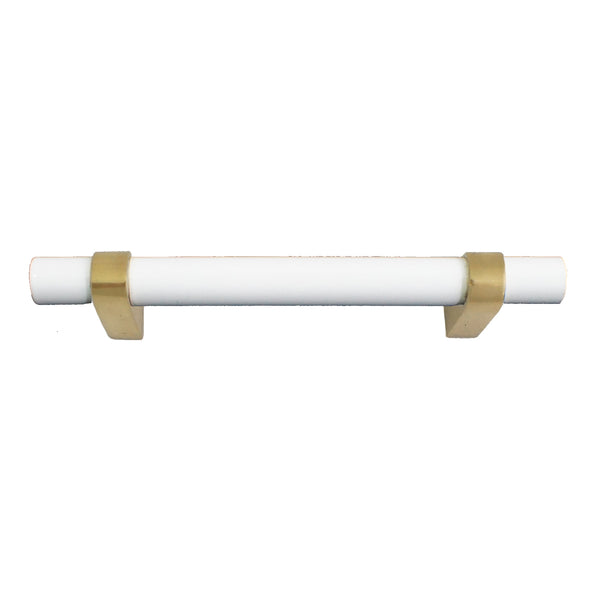 2169 Classy White Solid Brass Pull