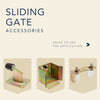 Sliding Gate V-Groove Hardware Set (50mm)