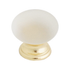 2783 Frosted Glass Knob with Brass Base