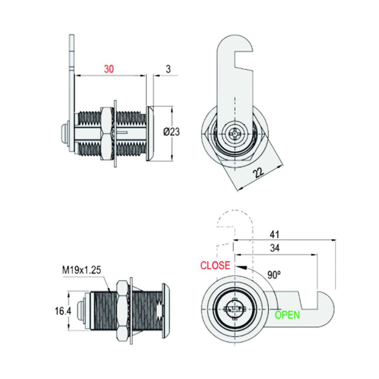Target 9007 Cam Lock for Sale Philippines