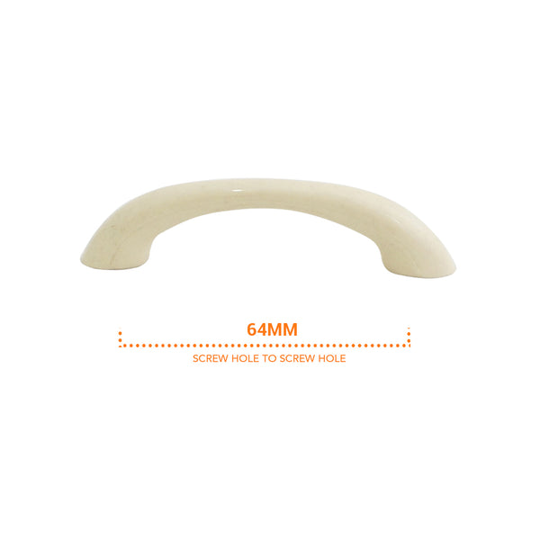 3264 Plain Ivory Plastic Pull Handle