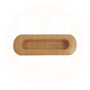 3502 Rounded Light Oak Wooden Flush Pull