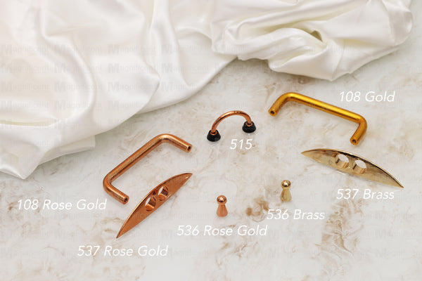 536 Rose Gold Brass Knob