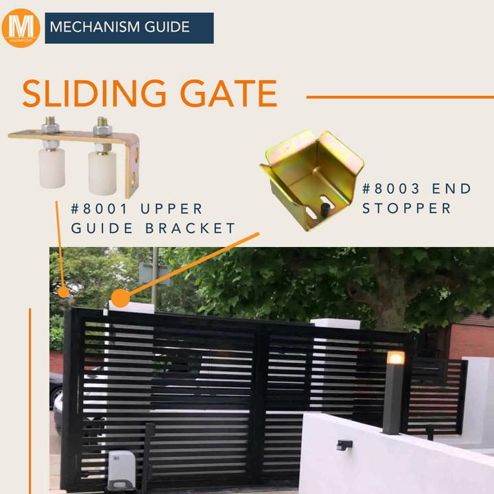 Sliding Gate V-Groove Hardware Set (50mm)