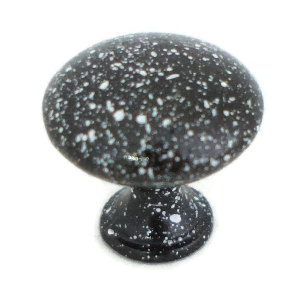 387 Sprinkled Black Marble Zinc Alloy Knob