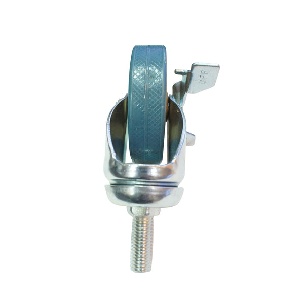 Screw Type With Brake Gray Rubber Caster