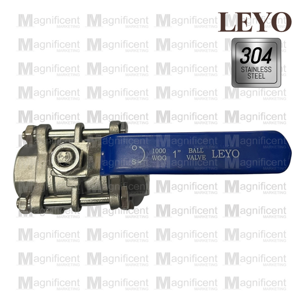 Leyo Stainless 304 Ball Valve 200 psi (3pc Design)