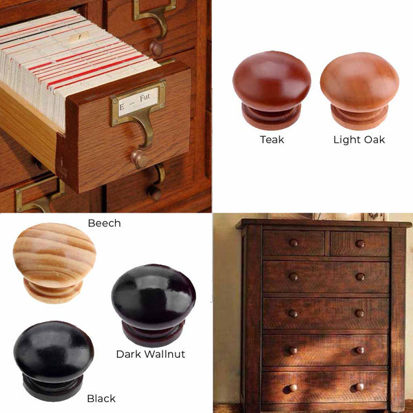 4102 Beech Wooden Knob