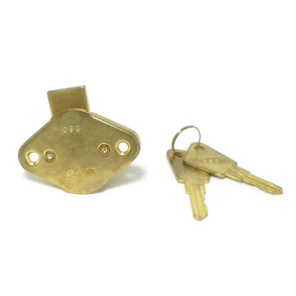 Spartan 4510 Brass Plated Drawer Lock