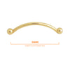502 128mm Brass Plated Pull