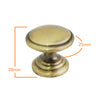 509 Plain Round Antique Brass Knob