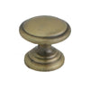 509 Plain Round Antique Brass Knob - Magnificent Marketing (DIY Builders Hardware)