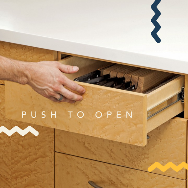 Giano Push To Open Soft Close Drawer Slide