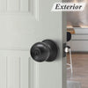 Corona Black Tubular Entrance Keyed Lock