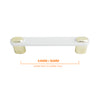 526 White Oak Brass Plastic Pull Handle