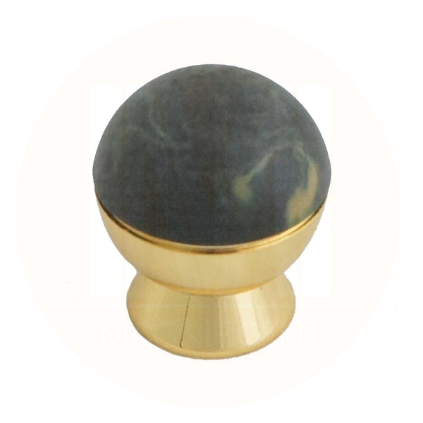 5511 Midnight Granite Brass Knob