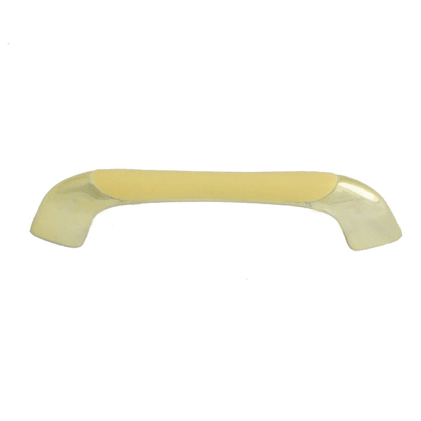 565 Brass with Yellow Color Combination Plastic Pull Handle - Magnificent Marketing (DIY Builders Hardware)