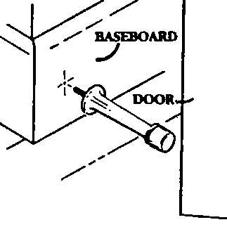 609 Solid Brass Door Stopper