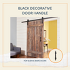 6100 Black Decorative Door Handle