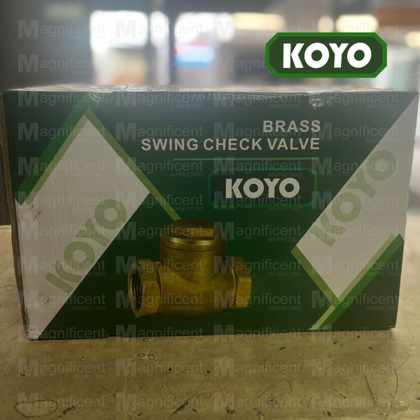 KOYO Brass Swing Check Valve 125 psi