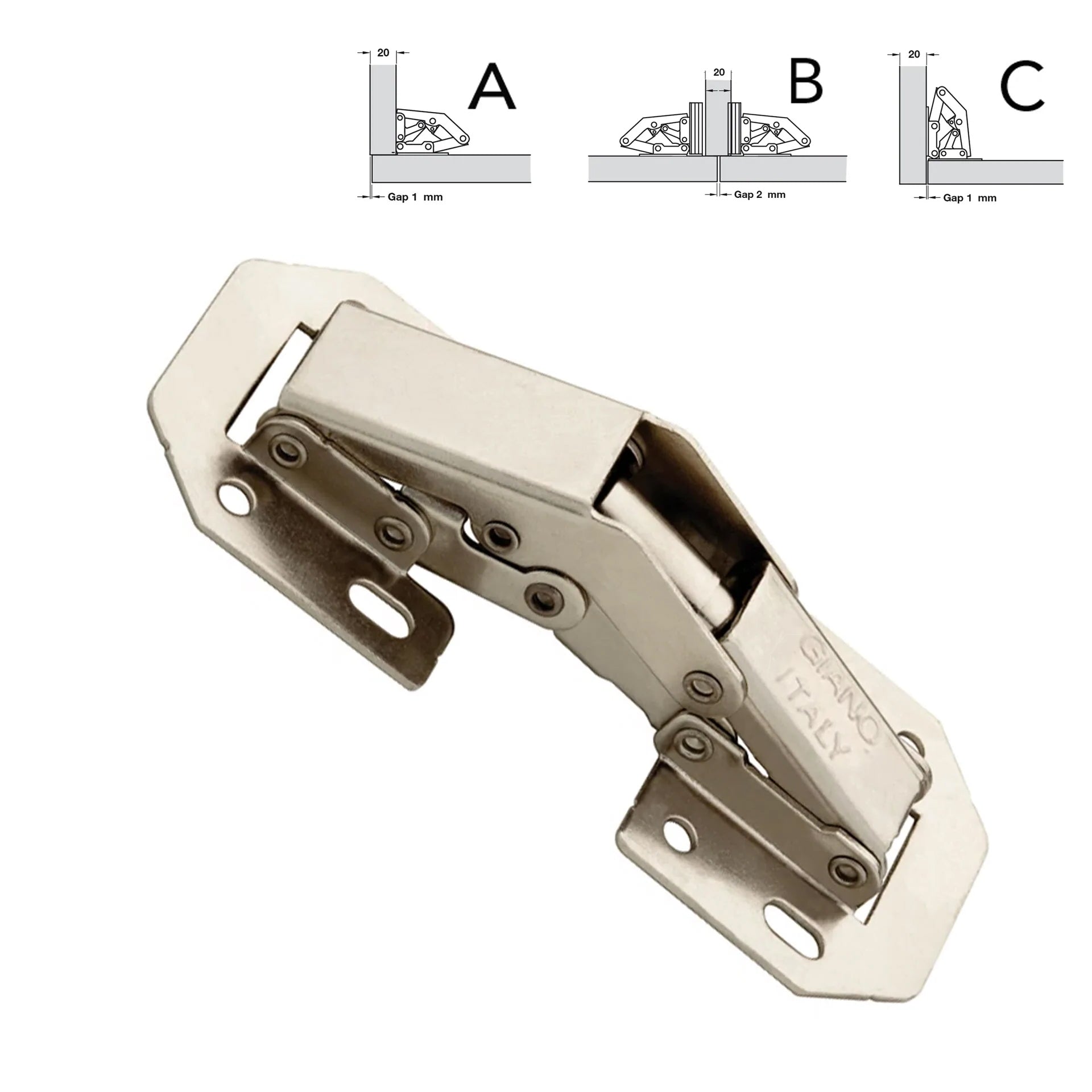 Giano Easy On Concealed Hinge For