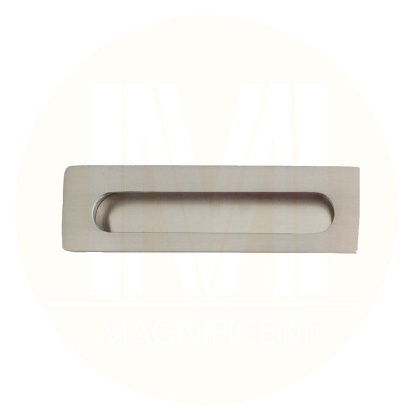 7872 Rectangle Satin Nickel Flush Pull