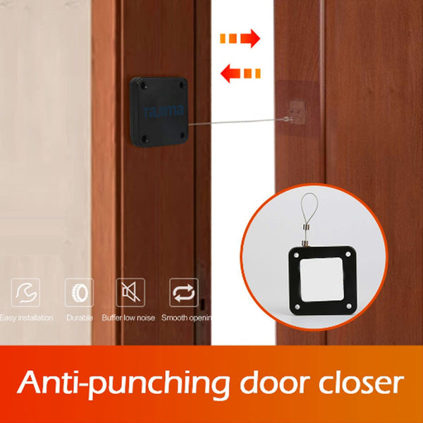 Punch-Free Automatic Door Closer