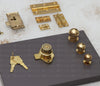 Spartan 4510 Brass Plated Drawer Lock