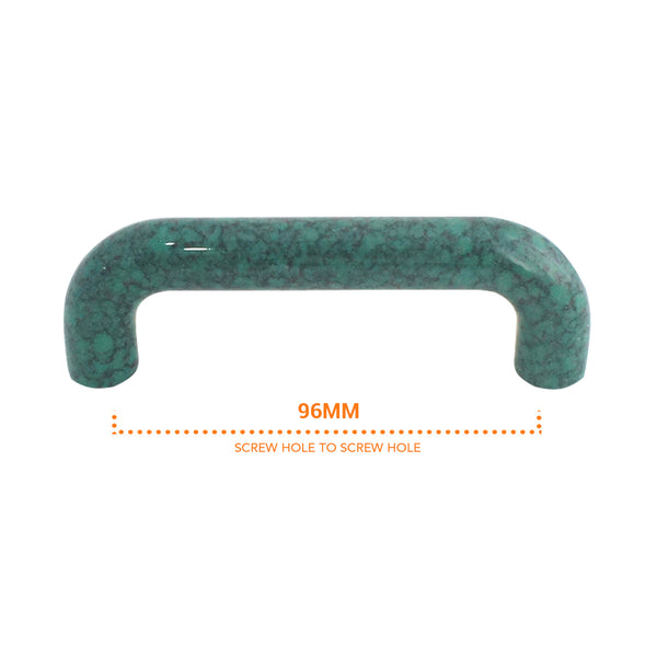 8296 Green Marble Plastic Pull Handle