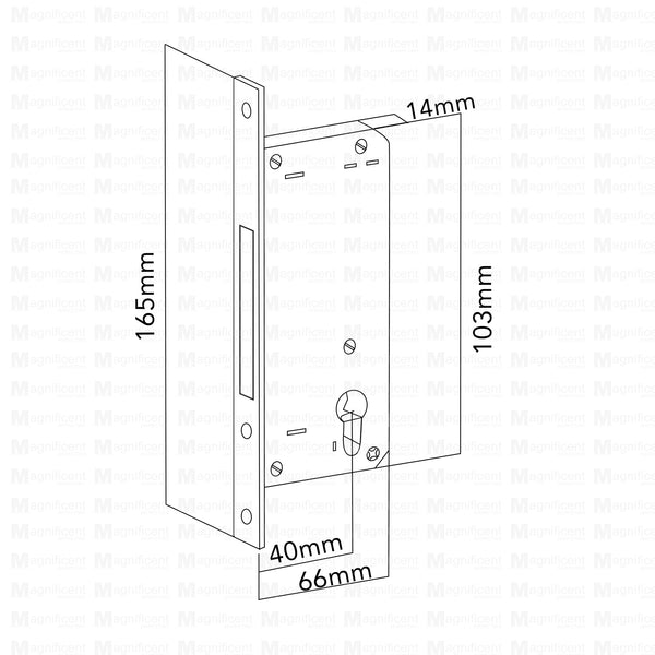 Corona Single Mortise Lock