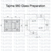Tajima Black Glass to Glass Shower Hinge (PREORDER ONLY)