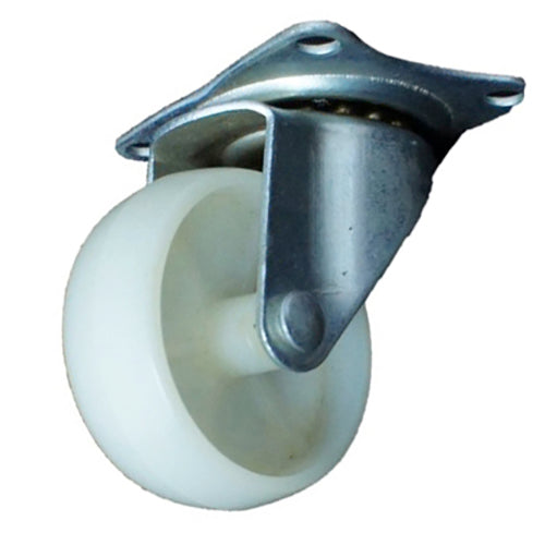 Plate Type White Nylon Caster (4 pieces)