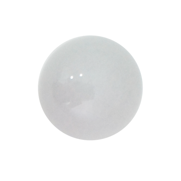 106 Gray Spherical Ceramic Knob with Brass Base