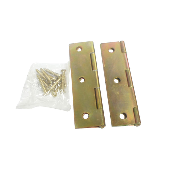 Brass Narrow Butt Hinge with Screw (24 pieces)