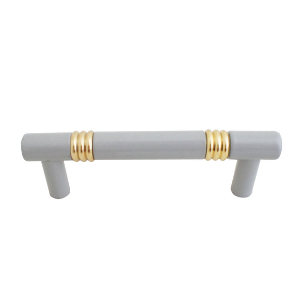 MB210 Gray Solid Brass Pull Handle