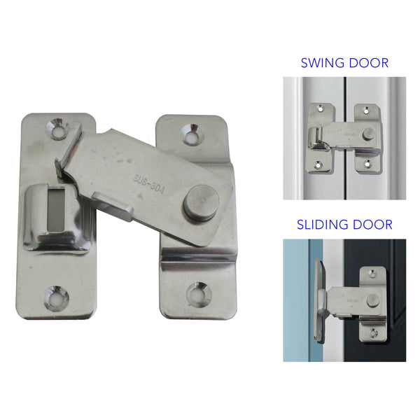 Sliding Swing Door 90 degree Lock Latch
