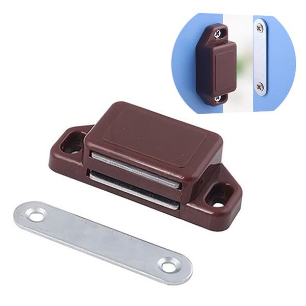 Magnetic Cabinet Touch Latch, Brown, RAA Hardware