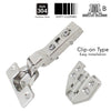 Giano Stainless Hydraulic Clip On Half Overlay Hinge