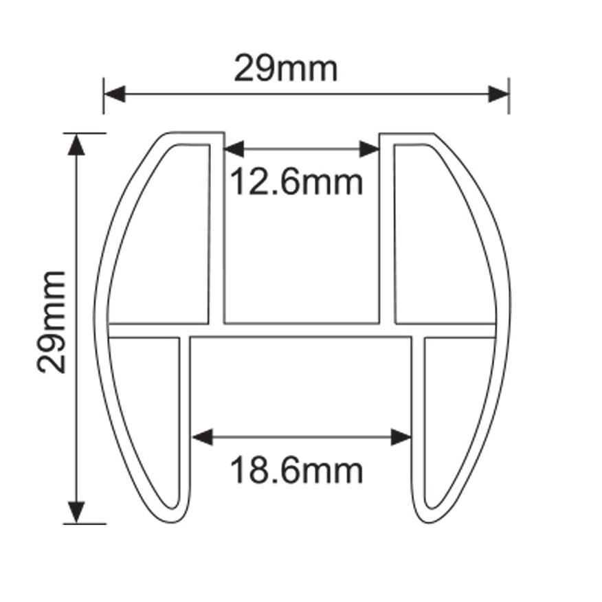 Top Rall Bathroom Partition Top Rail