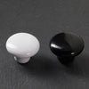 105 Plain Black Ceramic Knob