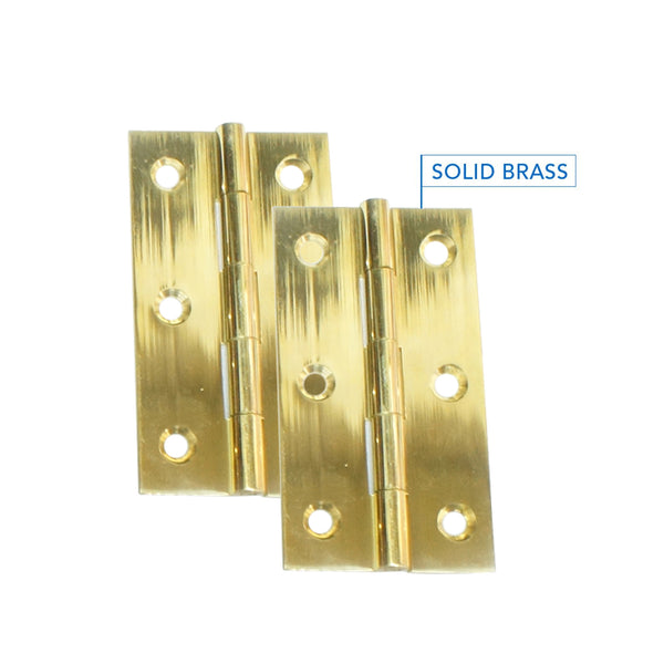 Solid Brass Narrow Butt Hinge